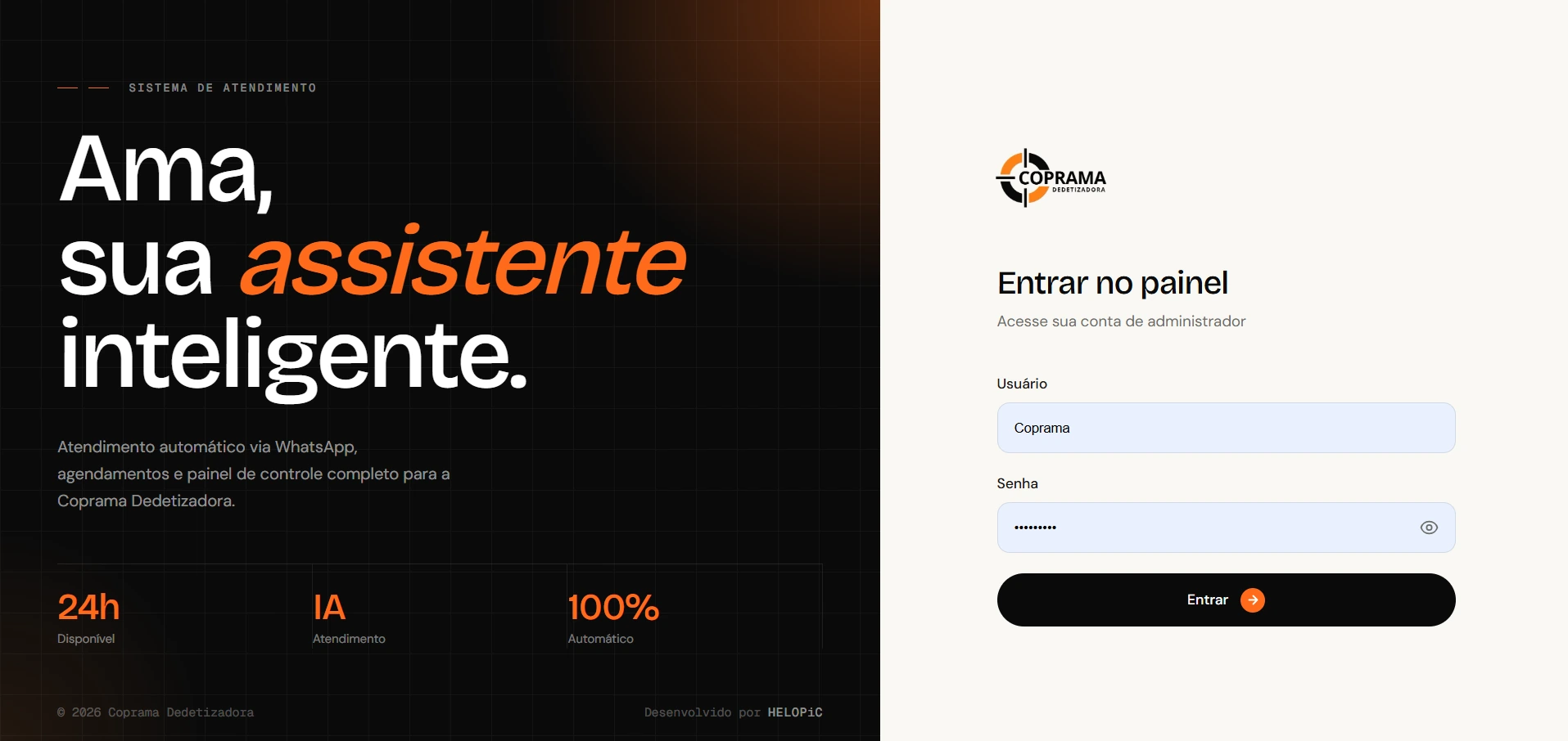 Painel Ama — Agente de IA no WhatsApp